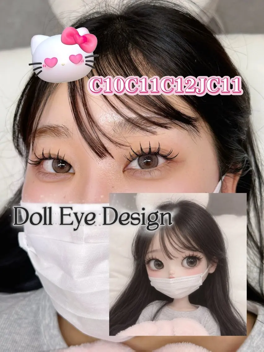 マツエク・マツパ フラットラッシュ mocoha岡崎 yuina🎀のマツエク・マツパデザイン