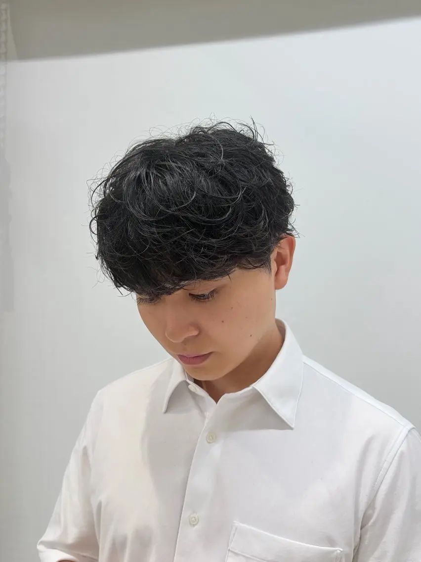 パーマ メンズ カット パーマ fifth 菅崎愛斗のヘアスタイル