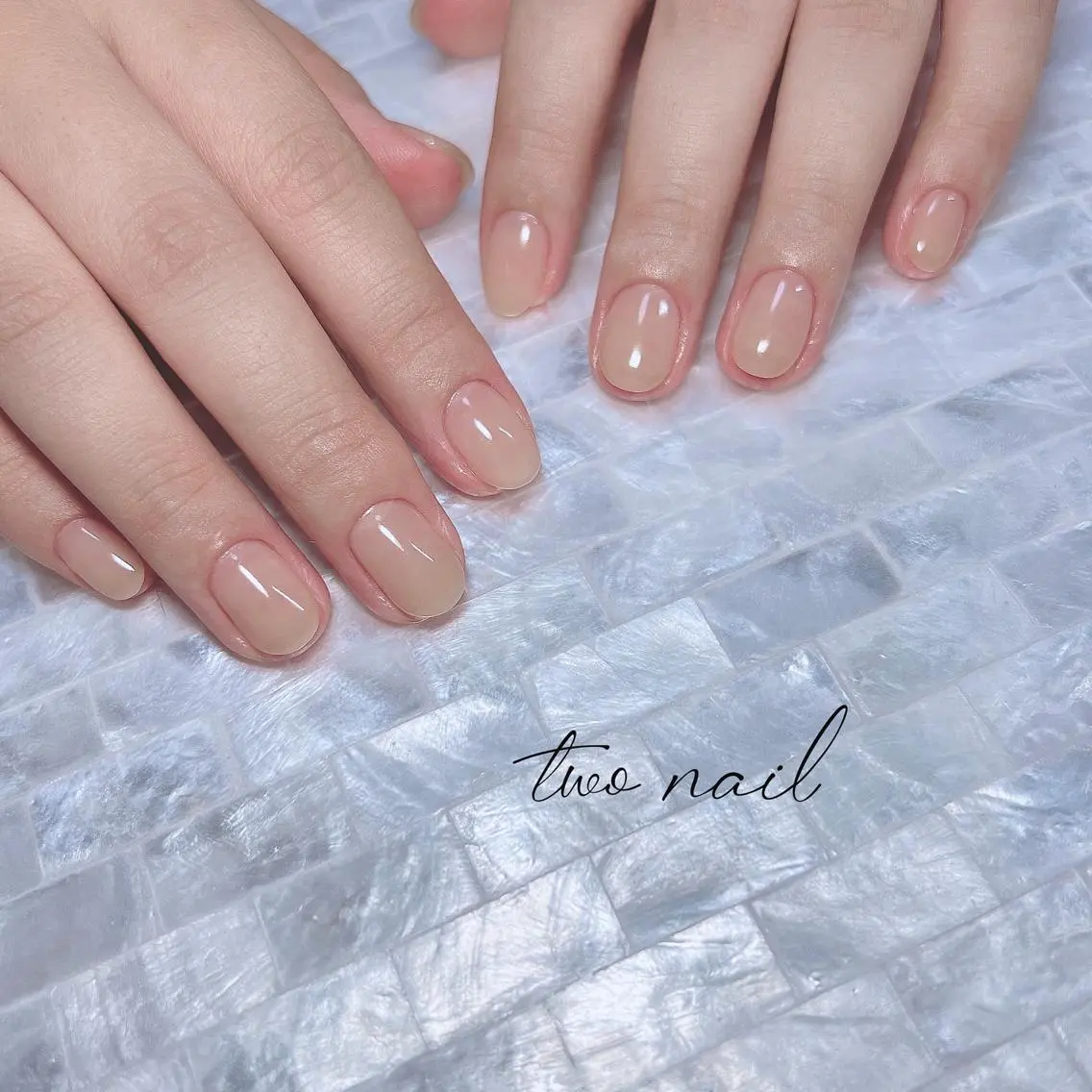 ネイル アートネイル ブラウン フットネイル ハート ニュアンスネイル ハンドネイル two nailのネイルデザイン