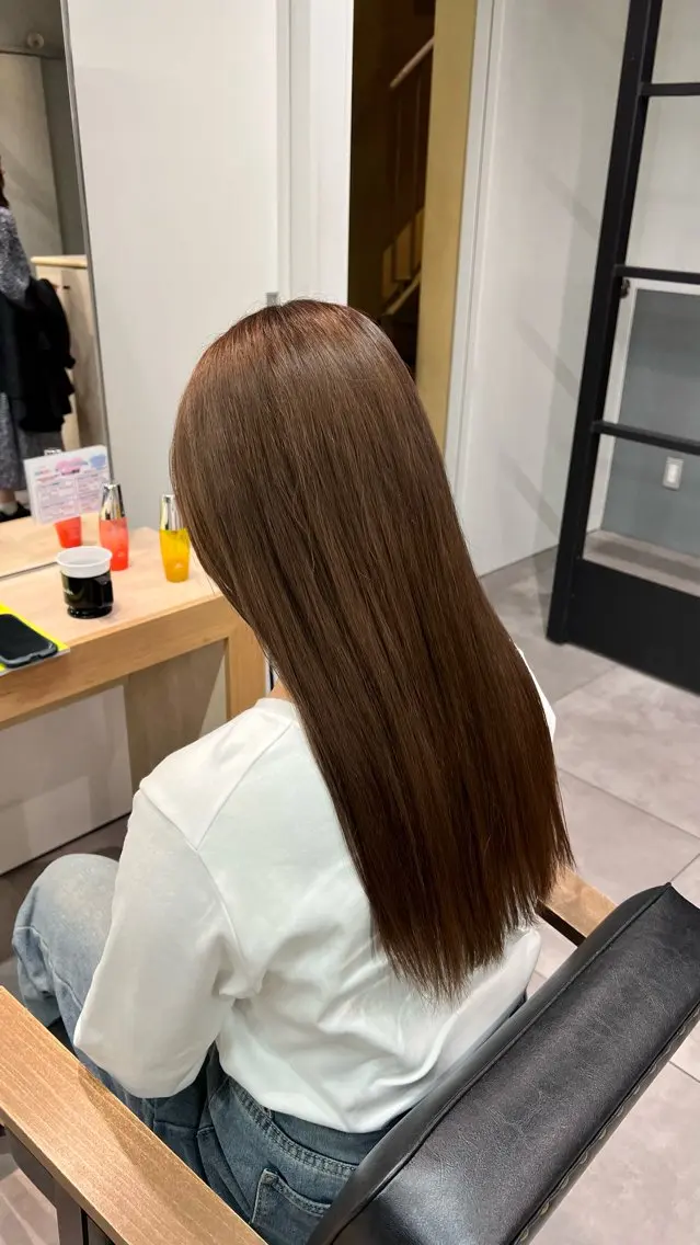 ロング カラー ヘアカラー トリートメント 🌞レイヤー×カラー 前川那津美🌞のヘアスタイル