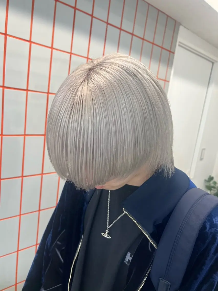 ショート カラー メンズ 💍モテる艶髪 透明感カラー💖のヘアスタイル