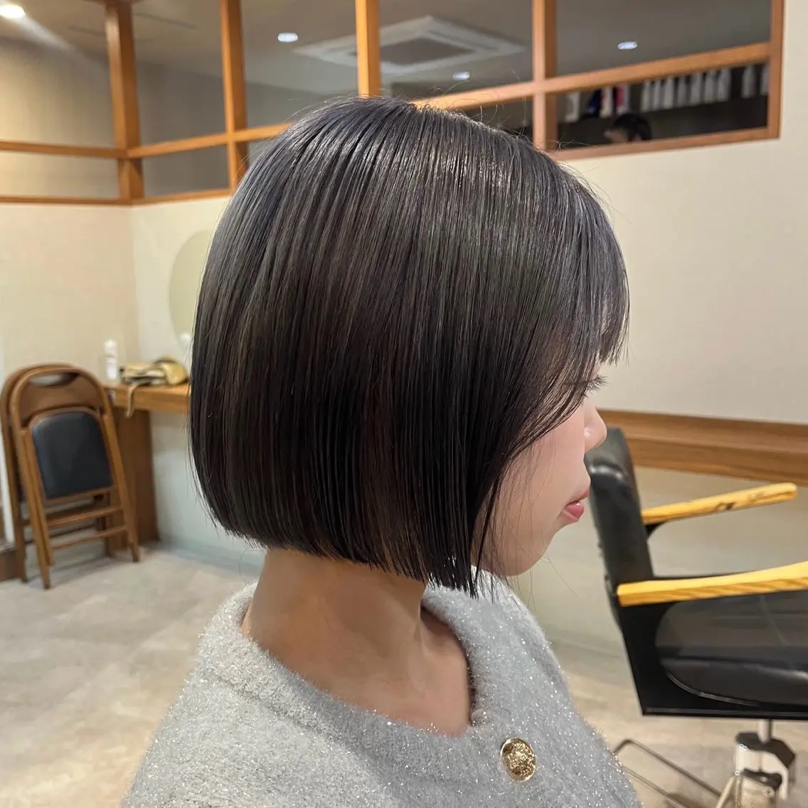 ショート カラー グレージュ ラベンダーカラー カット ヘアカラー satone 🩵のヘアスタイル