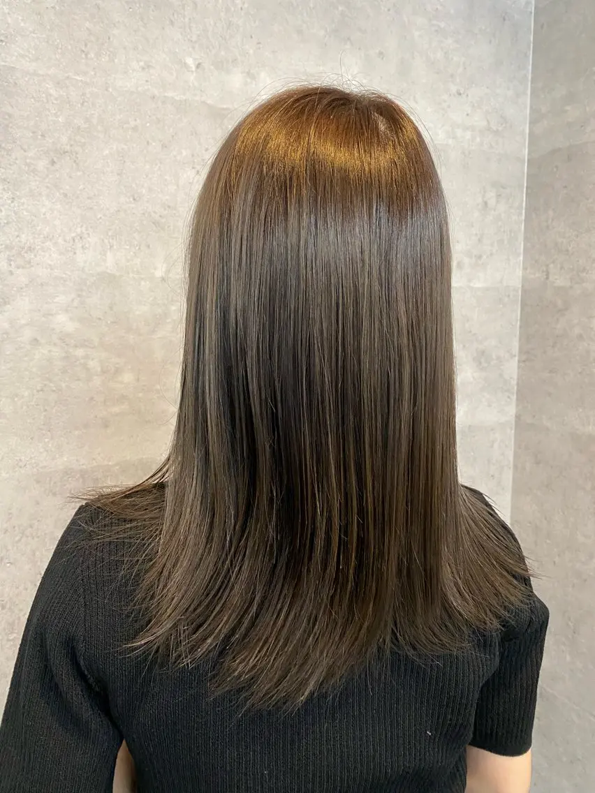 ミディアム _WHITE 高槻店 平野湧人　/髪質改善のヘアスタイル