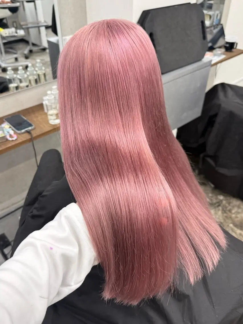 ロング カラー ヘアカラー 透明感艶カラー/ Hao 🎀のヘアスタイル