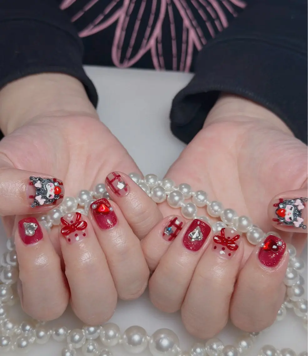 ネイル オーロラネイル 長さ出し フットネイル 韓国ネイル ラメ(グリッター) ハンドネイル 👍thumbs up nail👍のネイルデザイン