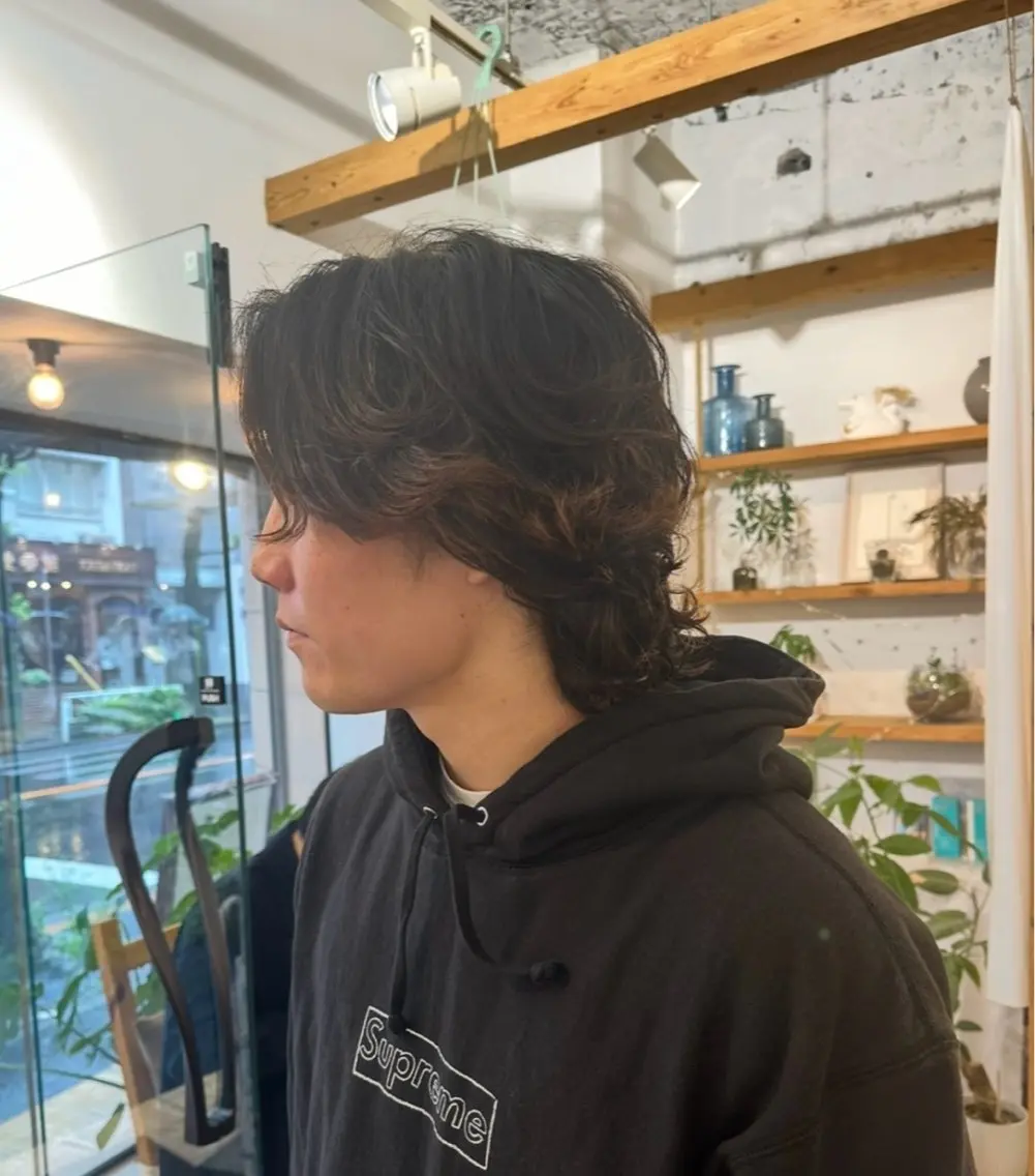 パーマ メンズ メンズパーマ ニュアンスパーマ スパイラルパーマ 渋谷 メンズヘア⭐️ タニグチヨシユキのヘアスタイル