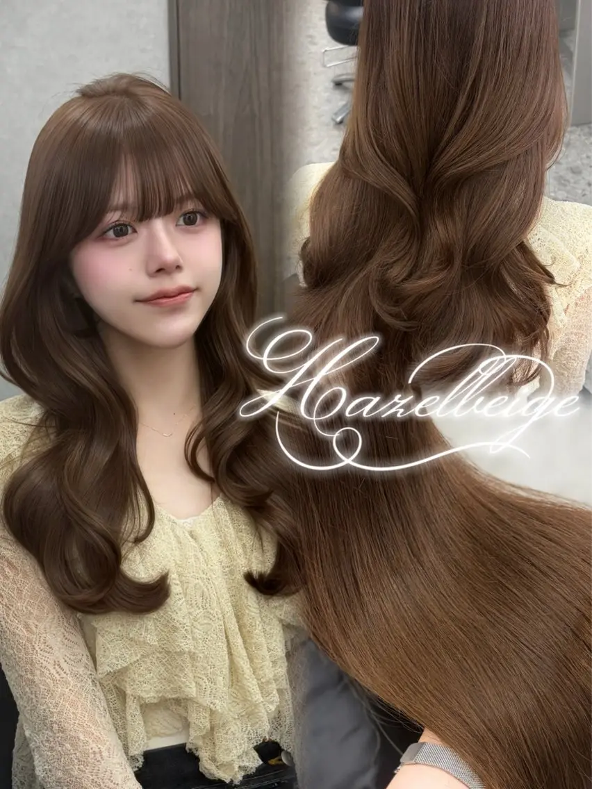 ロング カット ヘアカラー トリートメント 天神美容室 🎀hinaのヘアスタイル