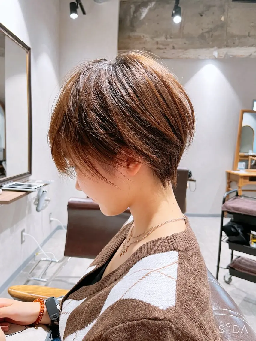 ショート 髪質改善✨ストレート オグ✂️/ショートのヘアスタイル