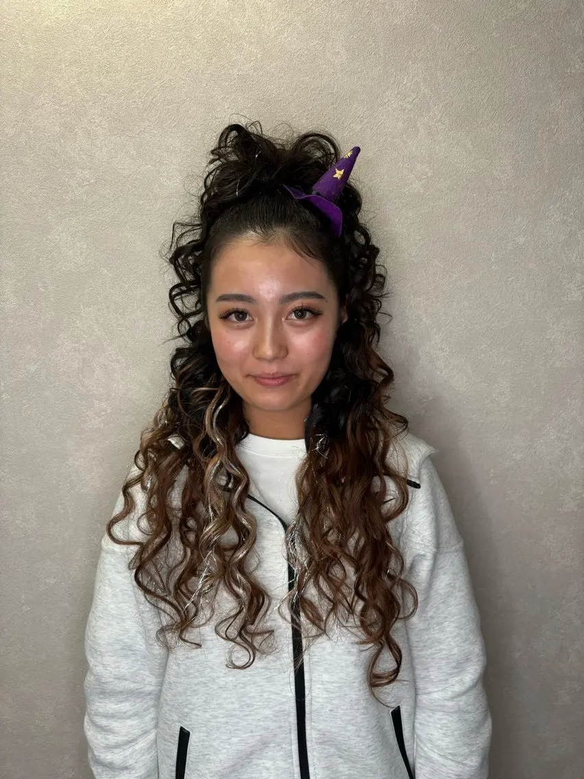 セミロング ヘアセット エクステ＊美髪サロン KR2S河内長野店長のヘアスタイル