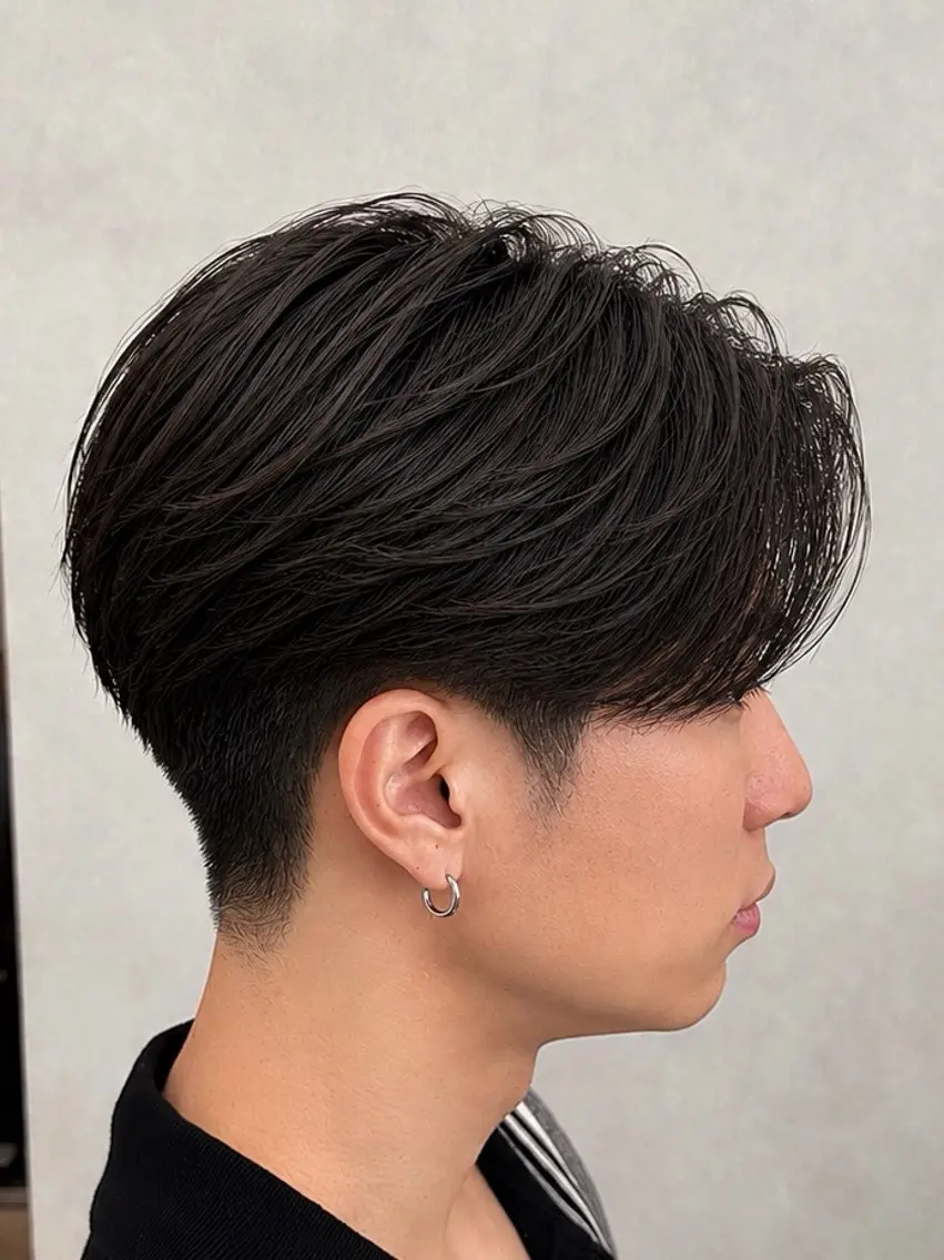 メンズ ニュアンスパーマ🌀 毛流れ🩶イザベラのヘアスタイル