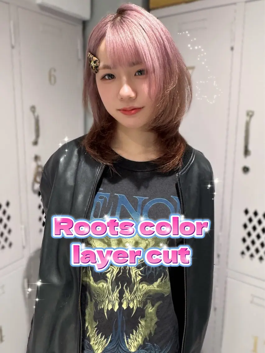 ミディアム カラー ミディアムレイヤー レイヤーカット 新宿☆ショートカット 🎀RISAのヘアスタイル