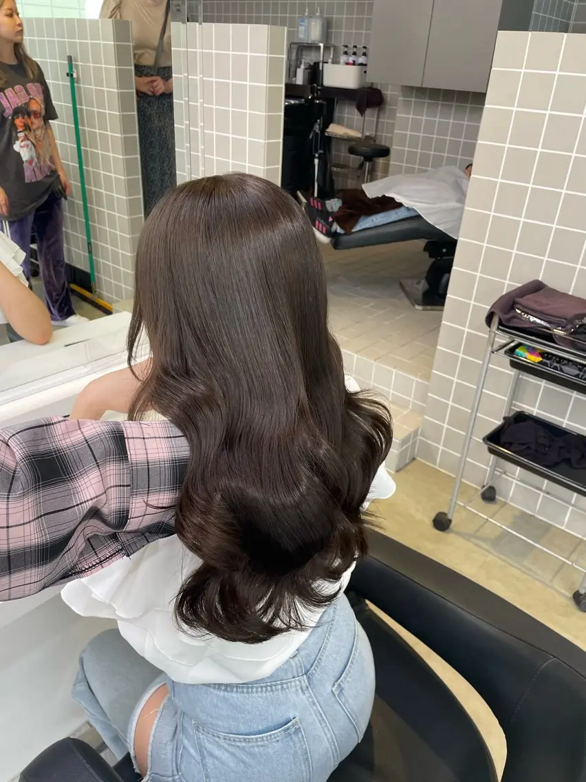 ロング カラー ヘアアレンジ ヘアカラー トリートメント ヘアセット 💗横浜美容室 💗HARUNAのヘアスタイル
