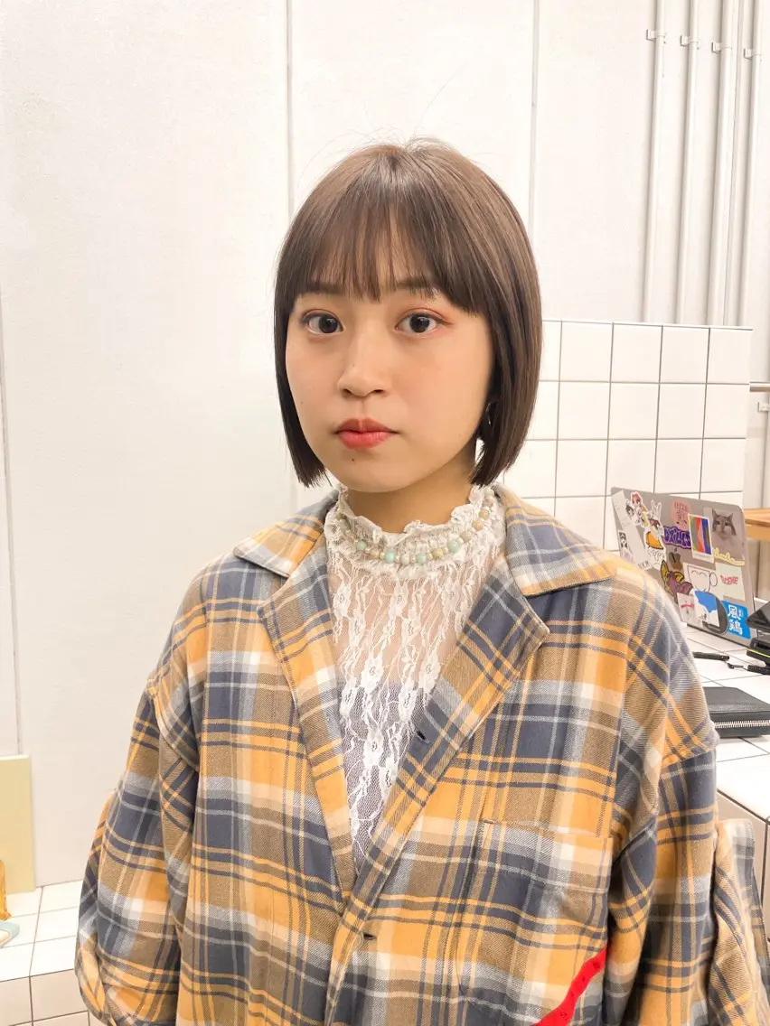 ショート カラー カット ヘアカラー トリートメント 関 京磨のヘアスタイル