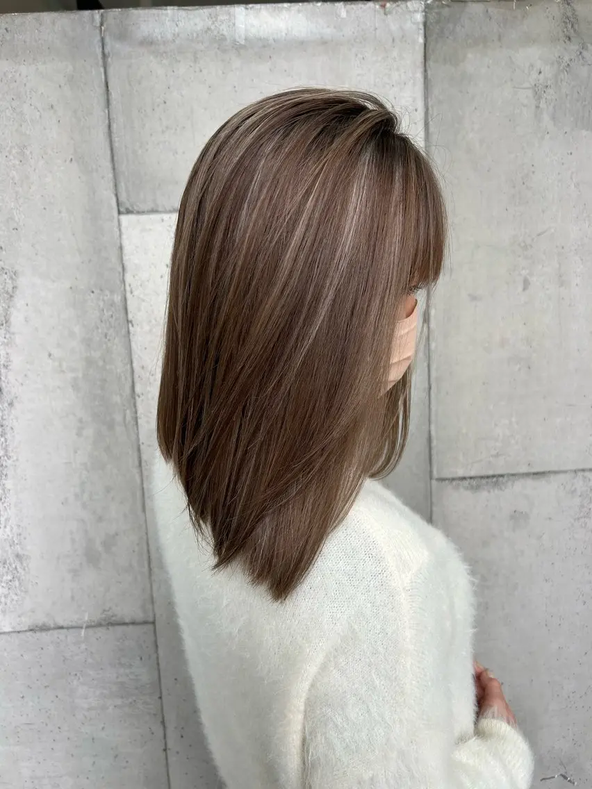 ミディアム カラー ブリーチ ケアブリーチ 透明感カラー ハイライトカラー ハイライト ヘアカラー ☀️中嶋 そら☀️のヘアスタイル