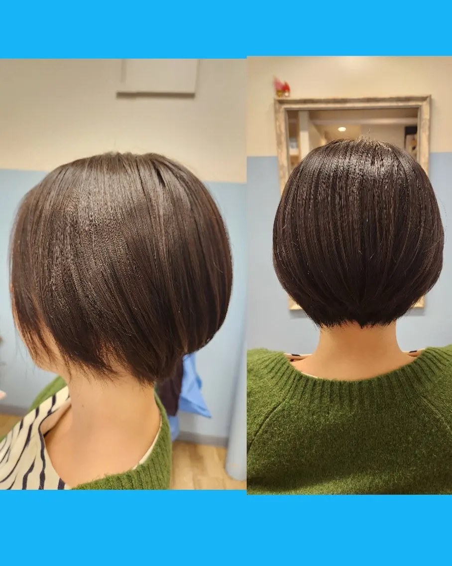 ショート カット 縮毛矯正 のむら りさのヘアスタイル