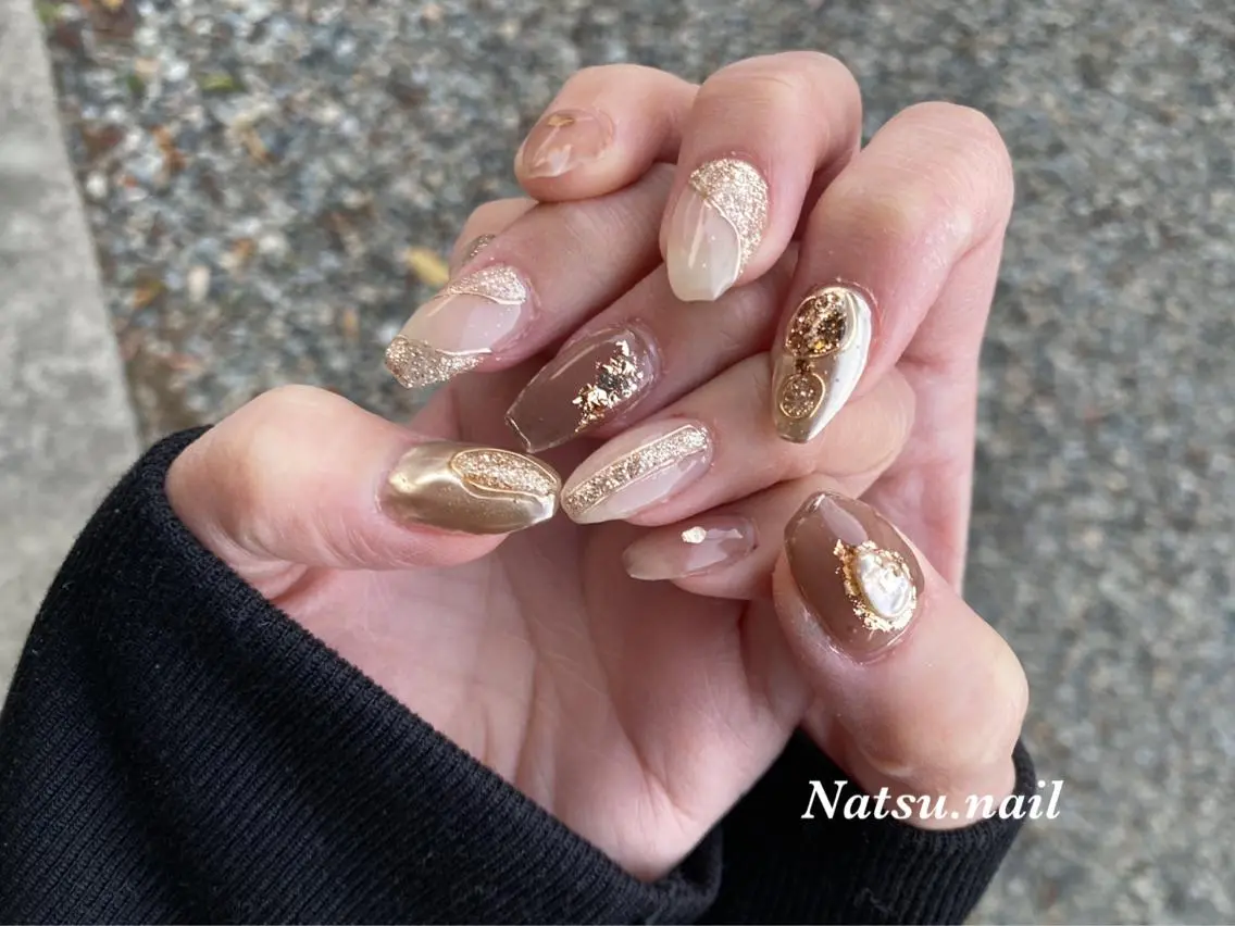ネイル キラキラネイル Natsu nailのネイルデザイン