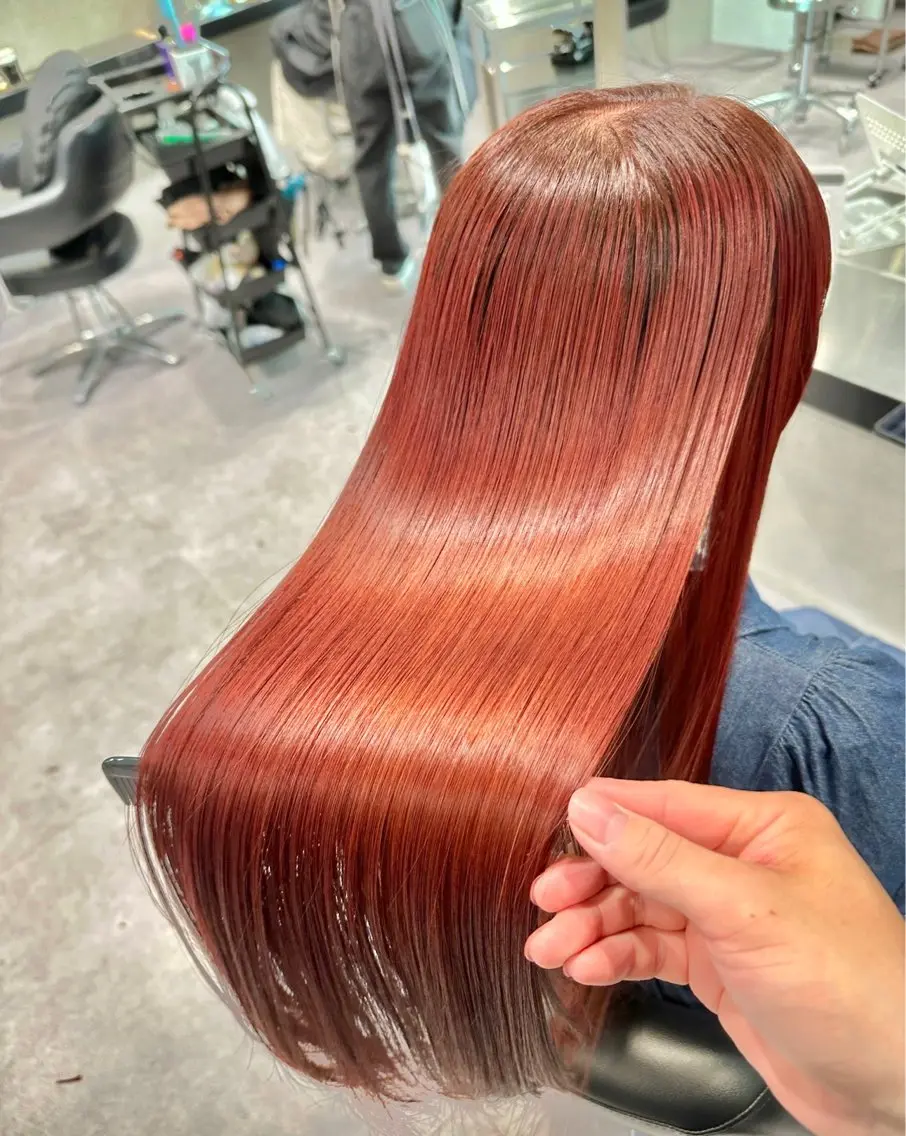 ご新規様限定‼️【🌟圧倒的美髪🌟】美髪ストレート🌹➕カット✂️➕美髪カラー➕髪質改善水素トリートメントコース💎の写真