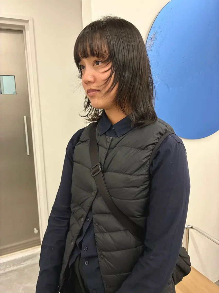 ミディアム ヘアカラー トリートメント KEPKA ヤマグチ 天神 今泉のヘアスタイル