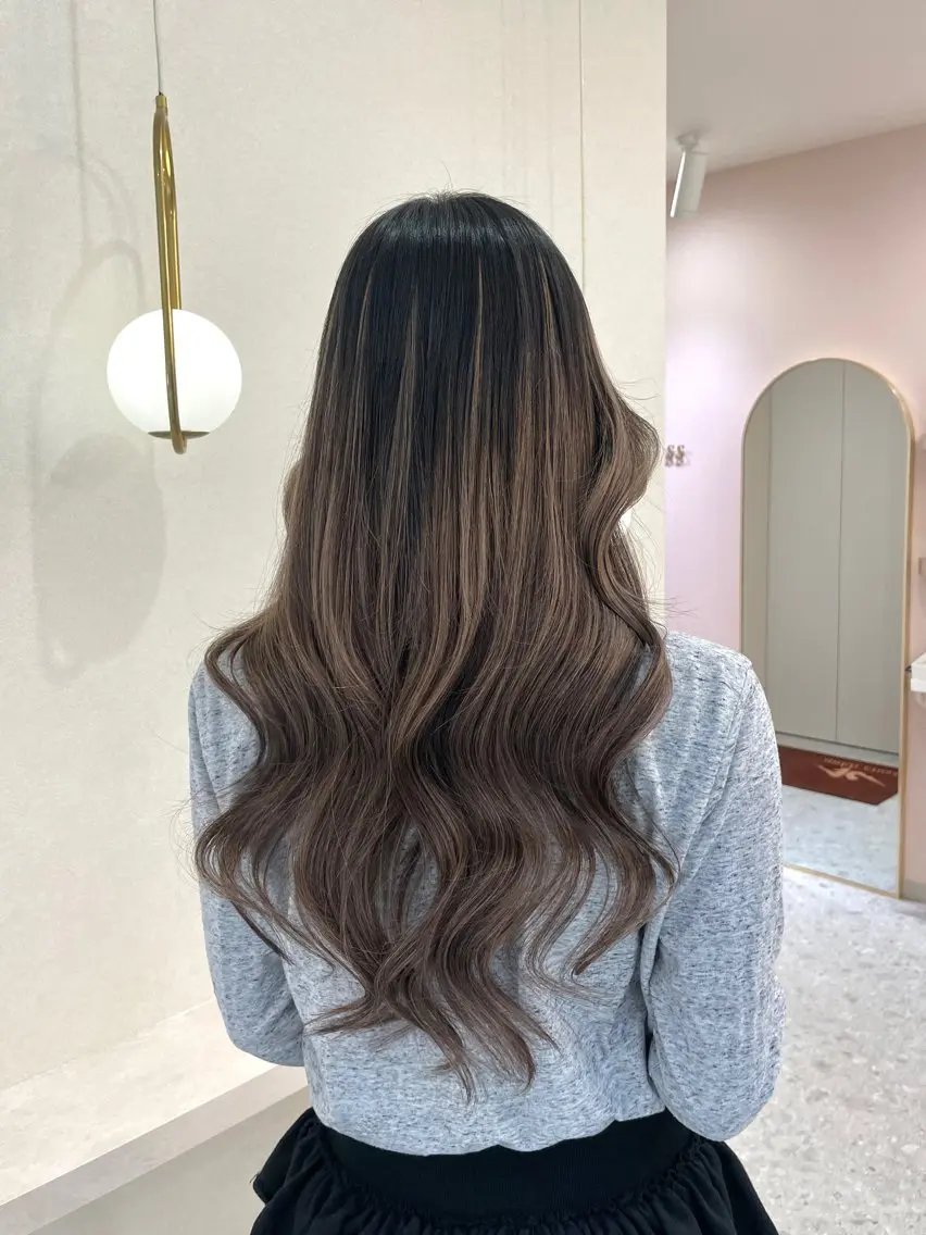 ロング カット ヘアカラー エクステ ANKH CROSS 🩵Himeka🩵のヘアスタイル