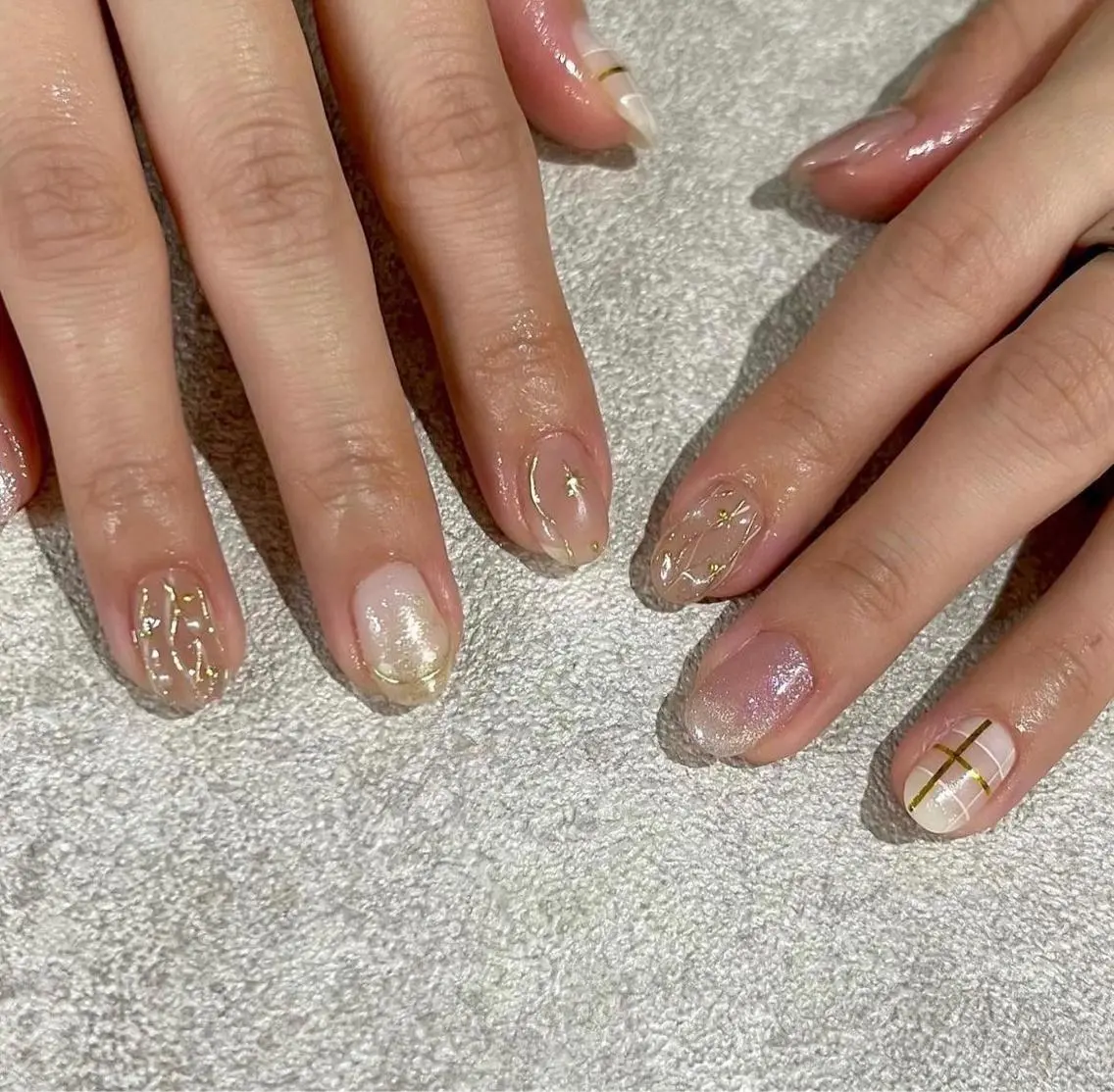 ネイル 成人式 フレンチネイル キラキラネイル 韓国ネイル ミラーネイル ハンドネイル Salon Ｋのネイルデザイン