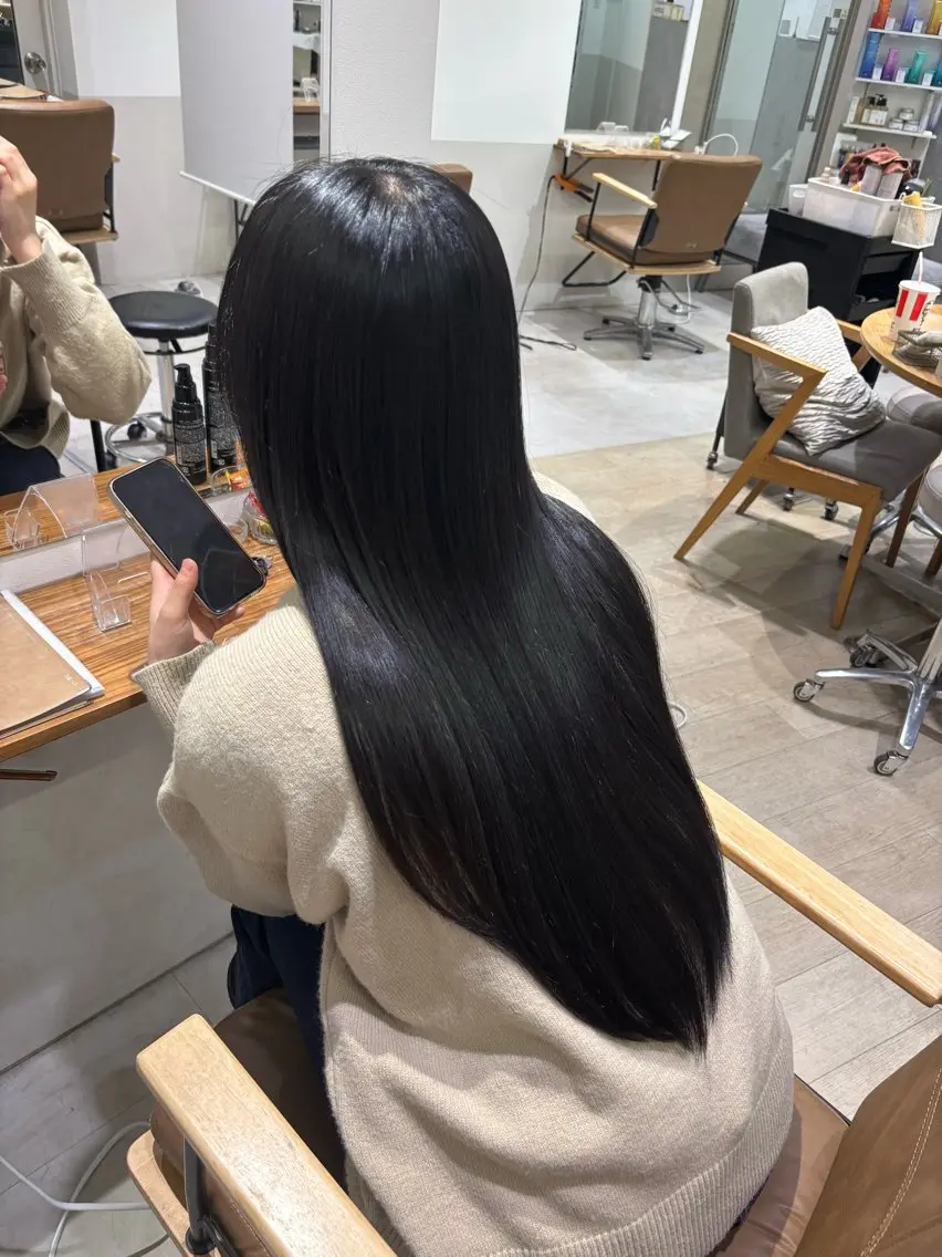 ロング 縮毛矯正 かのん /ボブ特化/大阪梅田のヘアスタイル