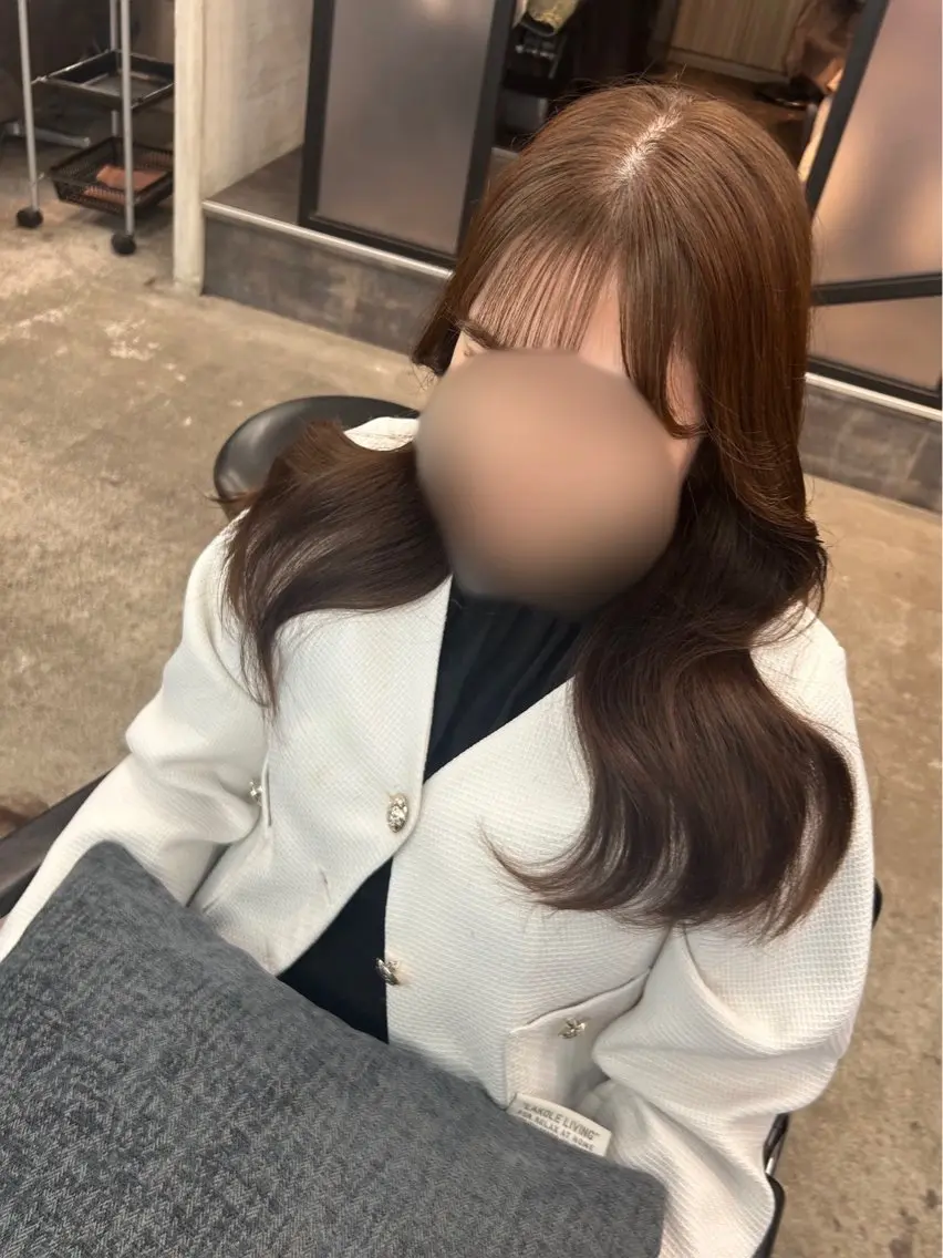 ロング カット ヘアカラー トリートメント 🫧髪質改善 韓国へア🌈Kotaのヘアスタイル