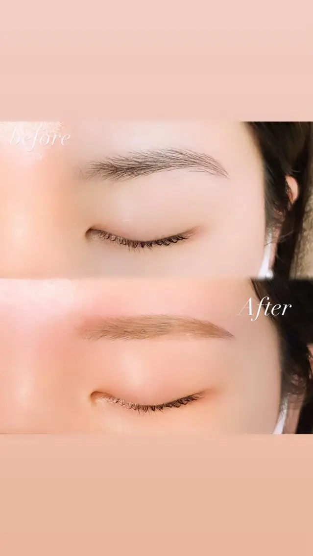 【アイブロウ】垢抜け眉に🎀メイク仕上げ付き👀の写真