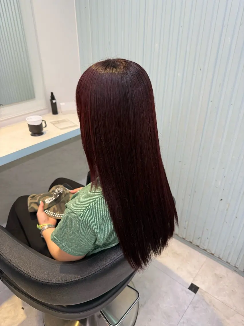 カラー 🇰🇷韓流暖色ヘア 🍒saaya🍒のヘアスタイル