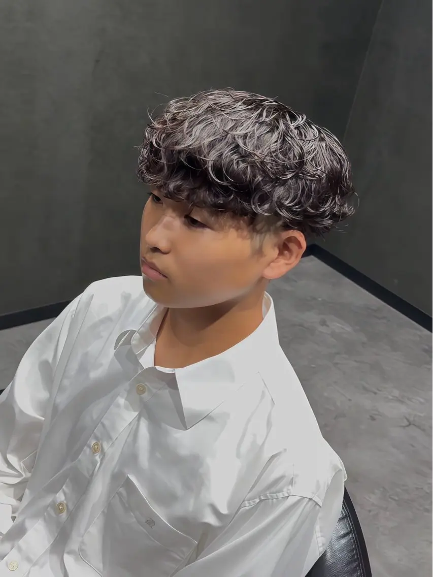メンズ限定！スパイラルパーマの写真