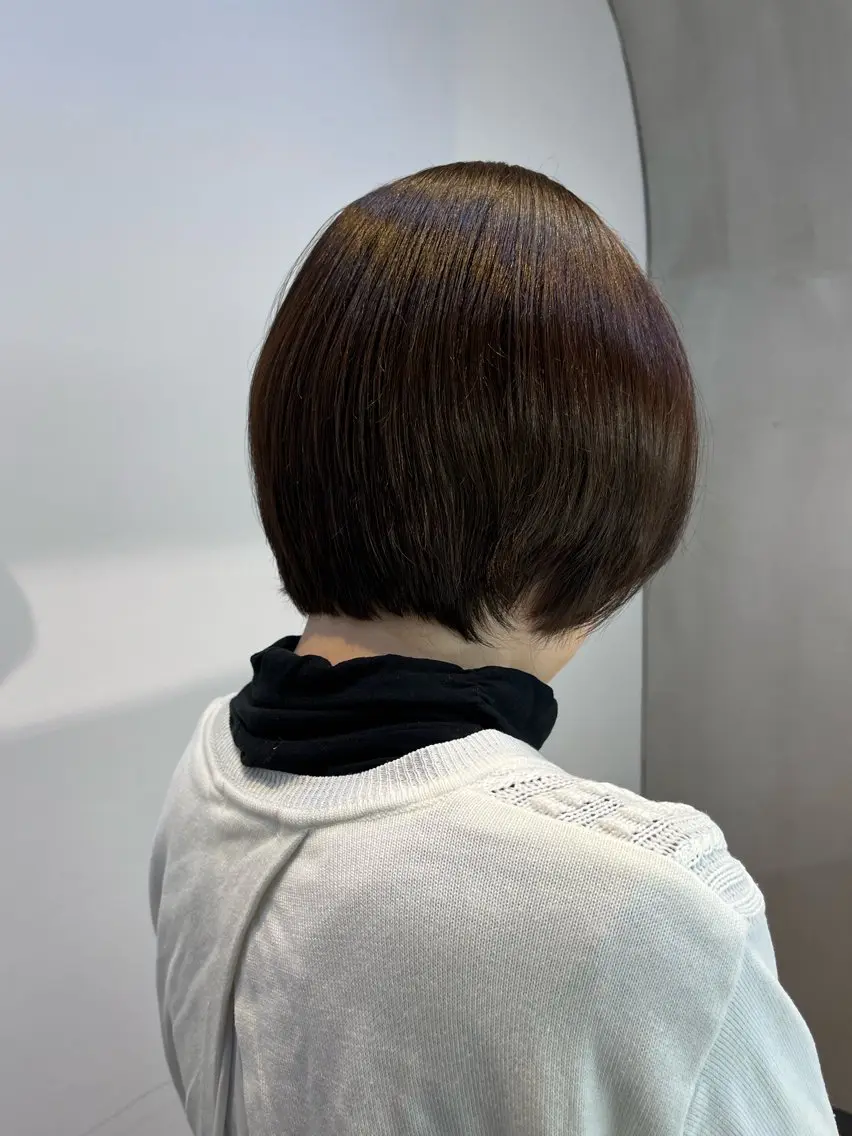 ショート カラー ブラウンカラー ナチュラルブラウン 友輝 /札幌美容師のヘアスタイル