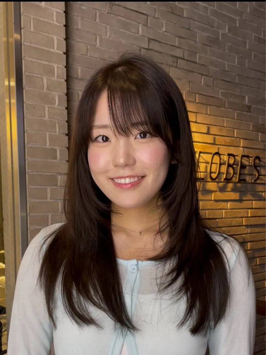 ロング 右田 ほのかのヘアスタイル