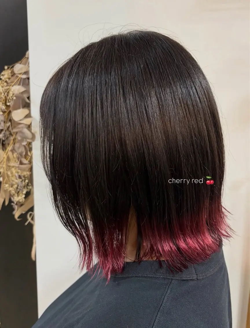 ミディアム カラー ヘアカラー 大歳 実椰のヘアスタイル