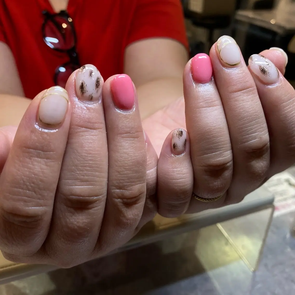 ネイル ハンドネイル ネイルスクールW京橋 にしやまのネイルデザイン