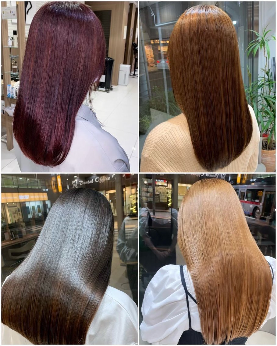ロング 縮毛矯正 縮毛矯正 トリートメント 大川 夏緑のヘアスタイル