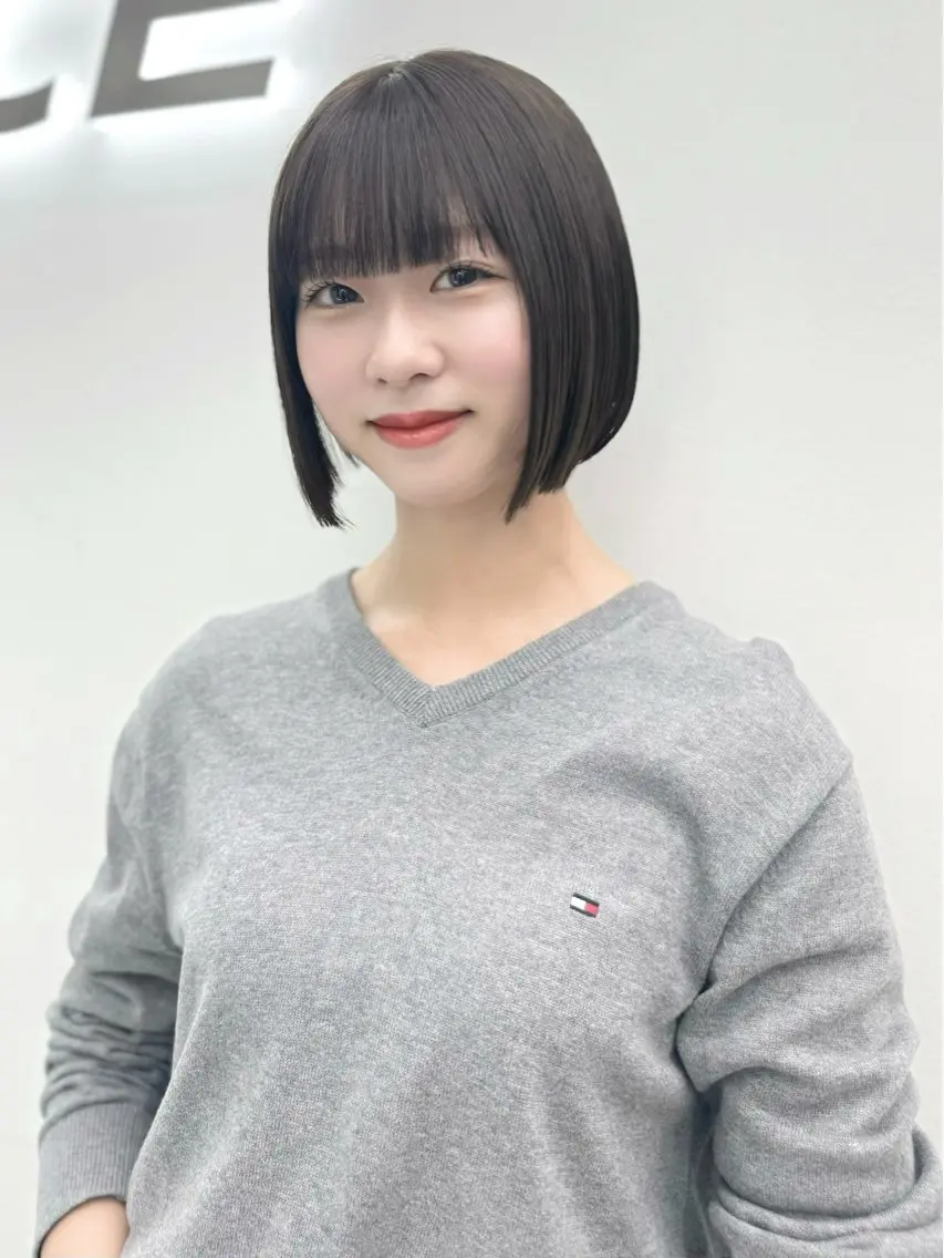 ショート カラー ヘアアレンジ カット ヘアカラー トリートメント ヘッドスパ ヘアセット 縮毛矯正🤍 ボブ/ HIKARIのヘアスタイル
