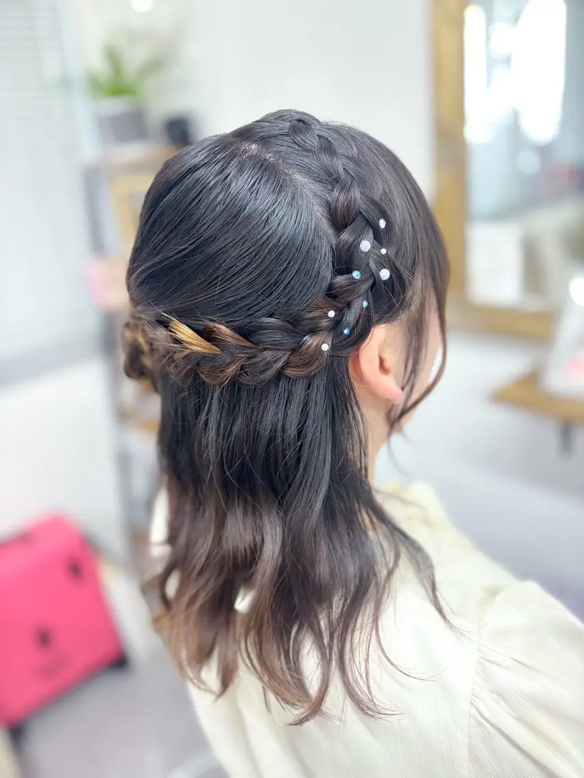 ミディアム ヘアアレンジ ヘアセット ⭐︎moe 【ヘアセット🧸】のヘアスタイル
