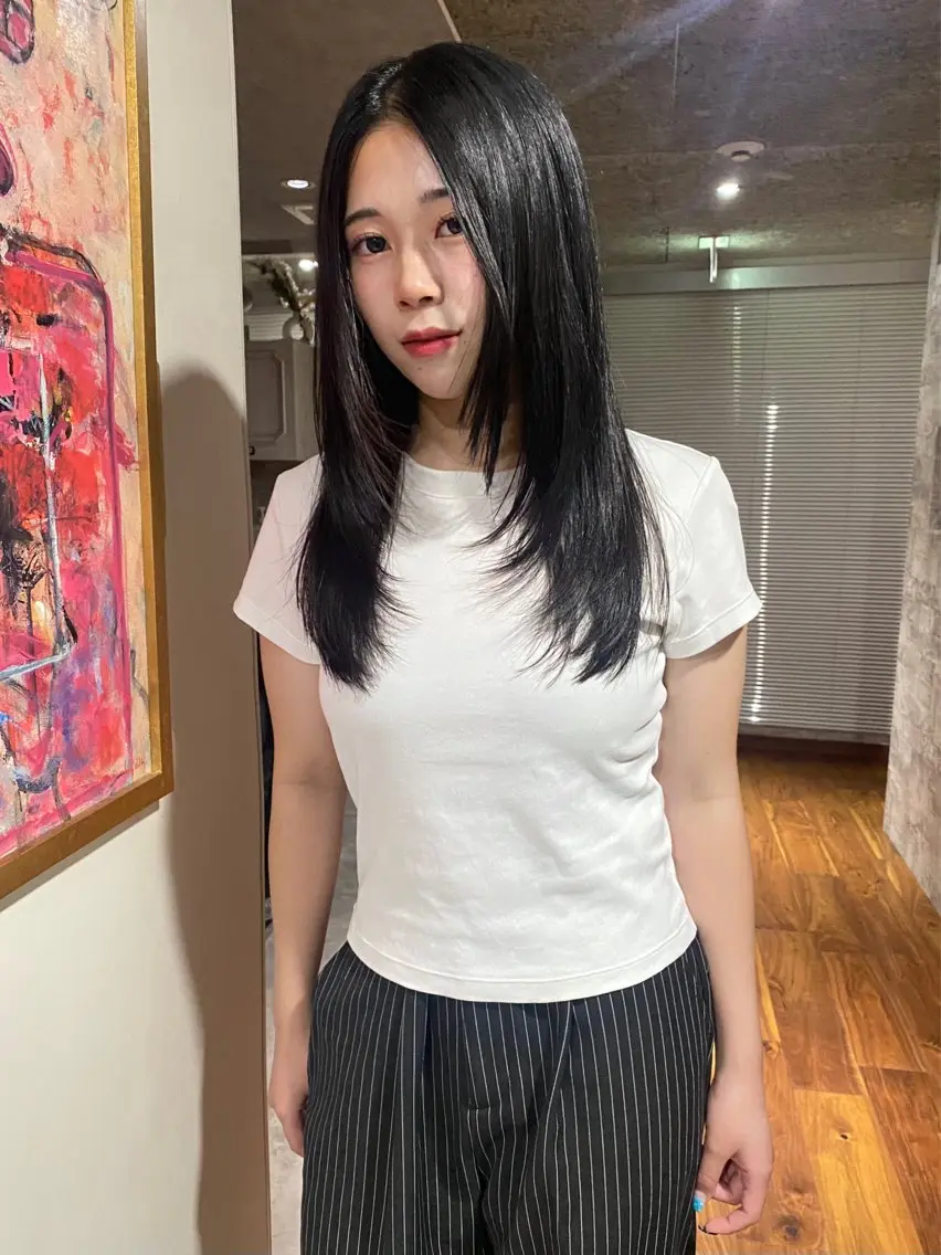ミディアム カラー カット ヘアカラー トリートメント mai / linoah˚✧のヘアスタイル