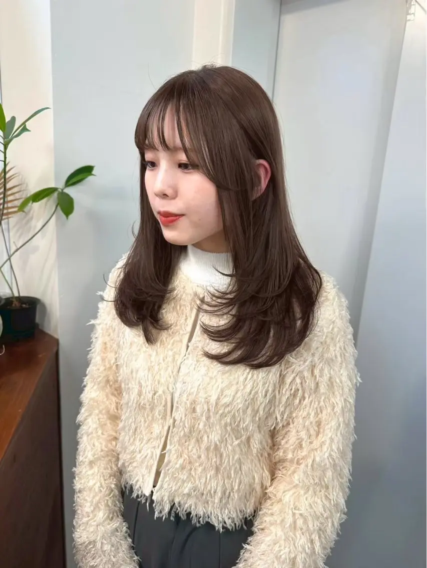 セミロング mizuki /カットモデル募集のヘアスタイル