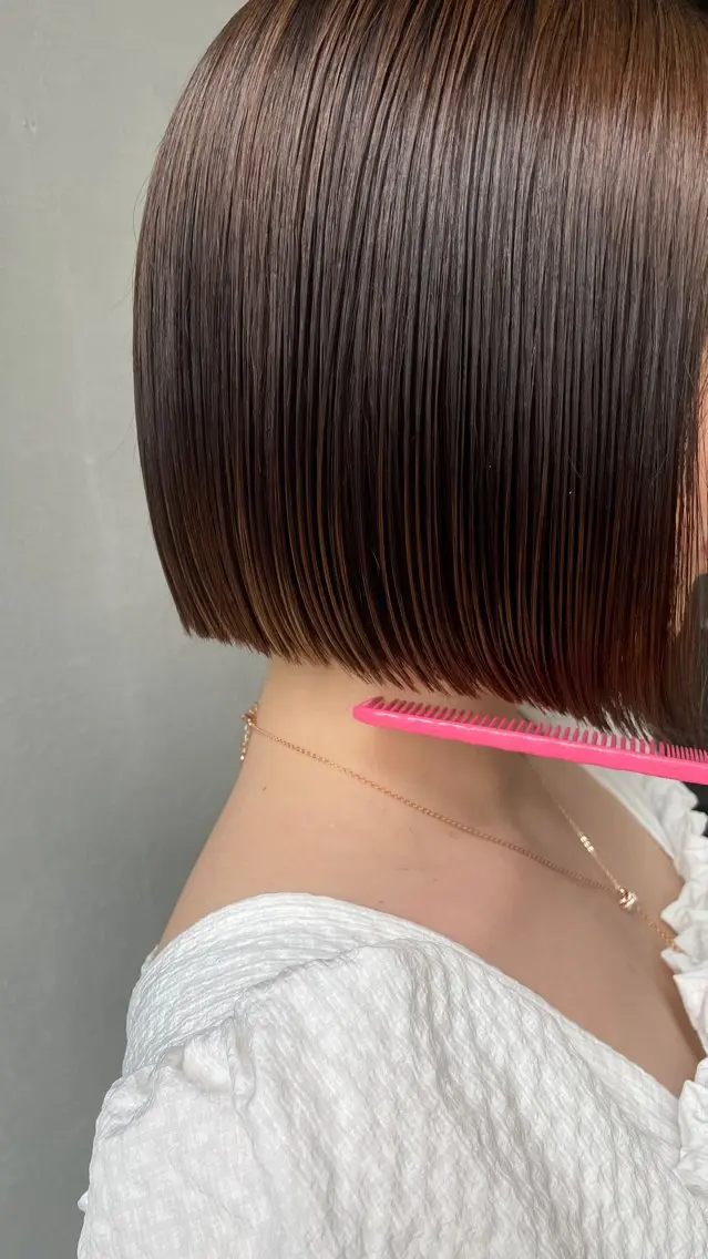 ミディアム カット fubuki🪷 似合わせカットカラーのヘアスタイル