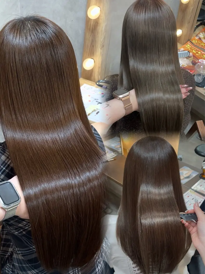 【💖1番人気·最高級髪質改善💖】 カット➕ワンカラー➕美髪整形トリートメント🎀の写真
