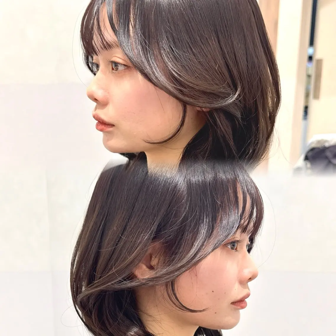 【美髪ケア】前髪顔周りカット+ケアカラー+HITA髪質改善トリートメントの写真