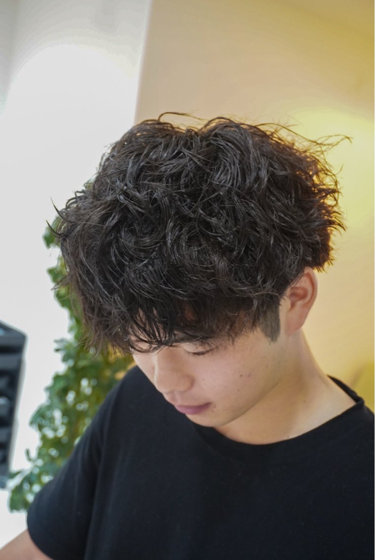 40代以上男性限定カットパーマメニューの写真
