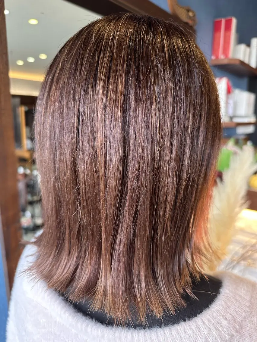 ミディアム カット ヘアカラー 🎀Kubu🍀 Natsumu🎀のヘアスタイル
