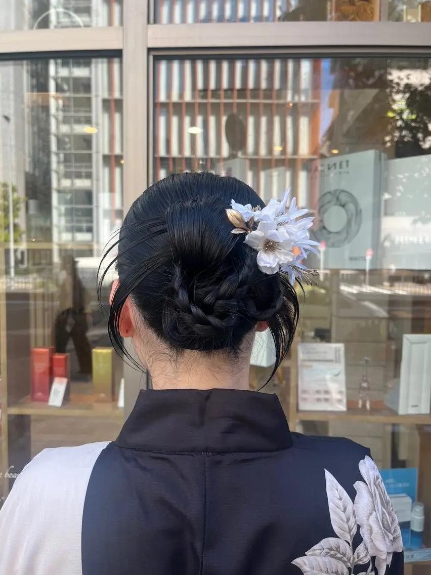 ヘアアレンジ ヘアセット Miwa🦋渋谷/透 明感カラー/韓国ヘアのヘアスタイル