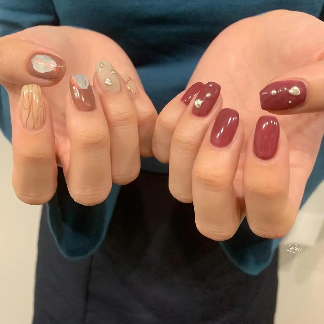 ネイル ジェルネイル 持ち込み パラジェル ソフトジェル Léa nailのネイルデザイン