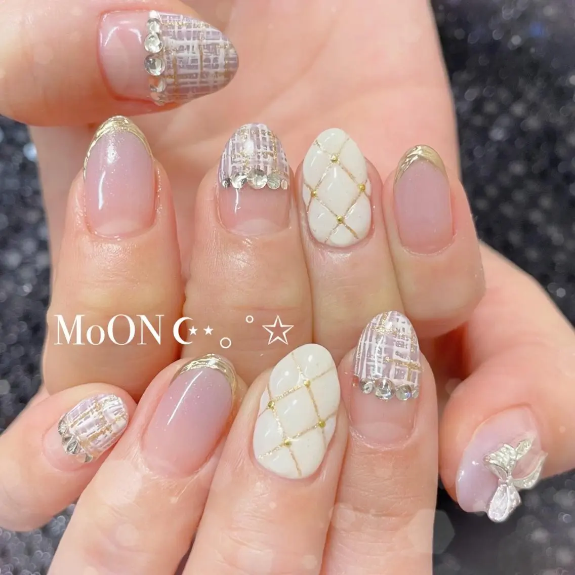 ネイル ハンドネイル ハンドケア MoON...❤︎ MeGuのネイルデザイン