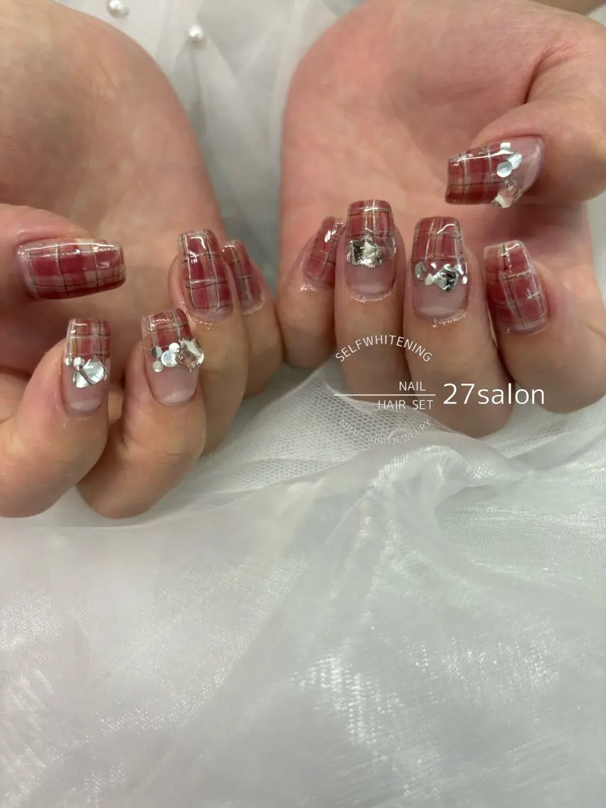 ネイル ボルドー ハンドネイル 27salon yuinaのネイルデザイン