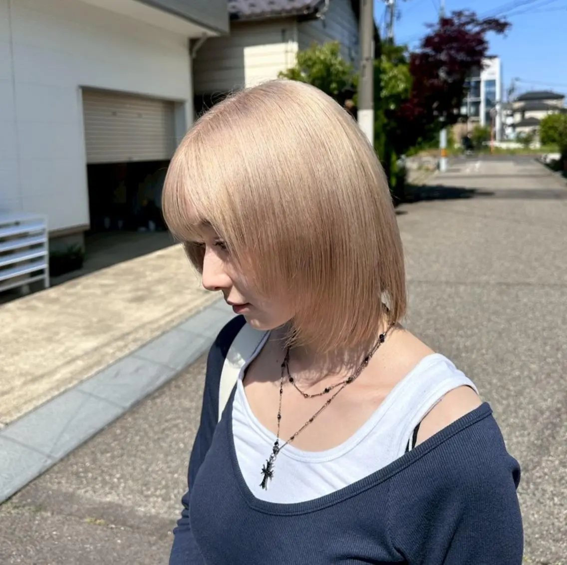 ミディアム ダブルカラーモデ ル募集中/もえのヘアスタイル