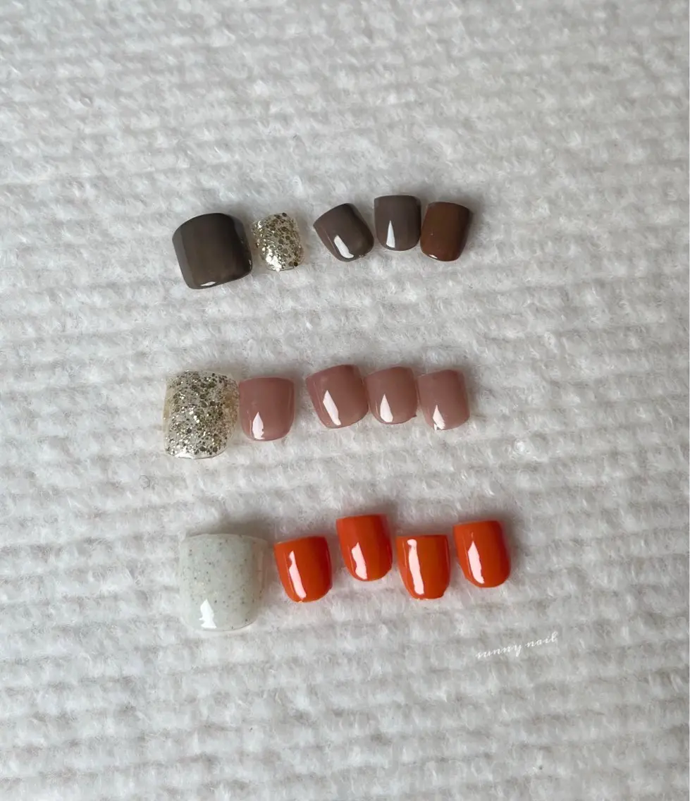 ネイル フットネイル ラメ(グリッター) ワンカラーネイル sunny nailのネイルデザイン