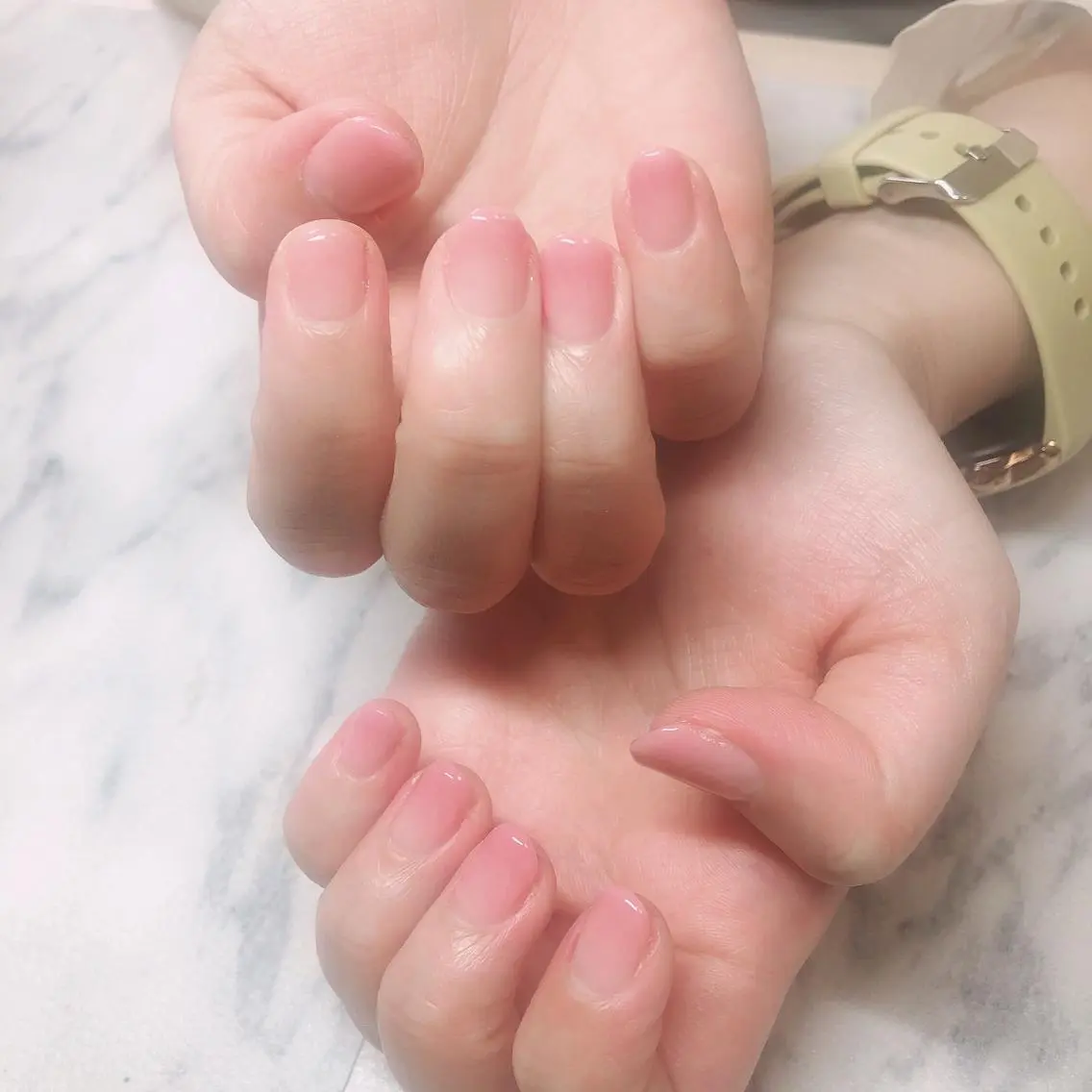 ネイル グラデーション ピンク 結城 怜菜のネイルデザイン
